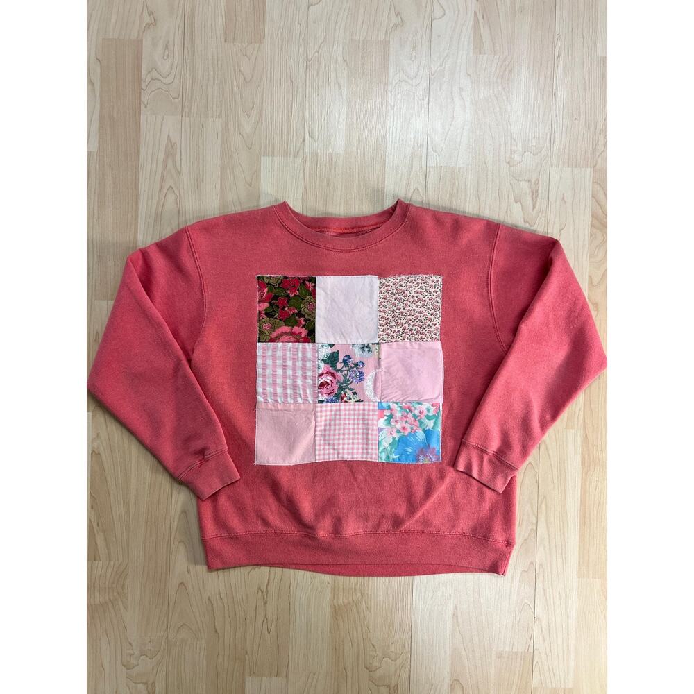 The Pink Patchwork Upcycled Sweatshirt - image 2